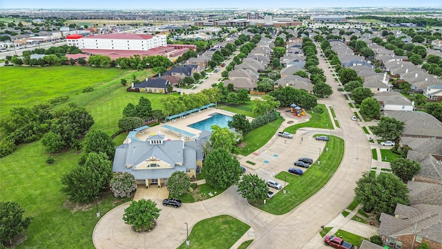1008 Snowbird Dr, Little Elm, TX 75068 - aerial view of a pool area