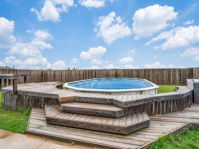 400 Autry Blvd, Gunter, TX 75058 - view of pool featuring a fenced backyard and a deck