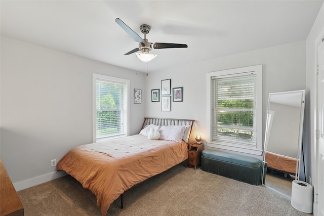 209 Walnut St, Sanger, TX 76266 - bedroom featuring carpet flooring and a ceiling fan