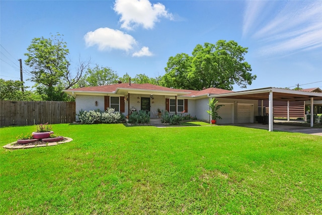 209 Walnut St, Sanger, TX 76266 - ranch-style home featuring an attached garage, driveway, and a porch