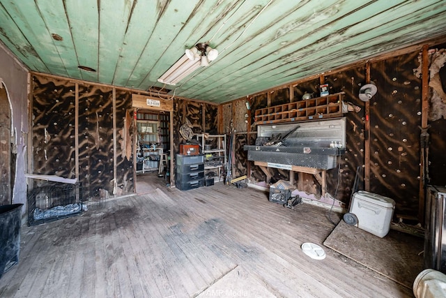 2306 County Road 475, Anson, TX 79501 - misc room with hardwood / wood-style floors