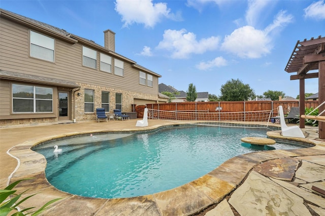 1330 Scarboro Hills Ln, Rockwall, TX 75087 - view of pool featuring a patio and a fenced backyard