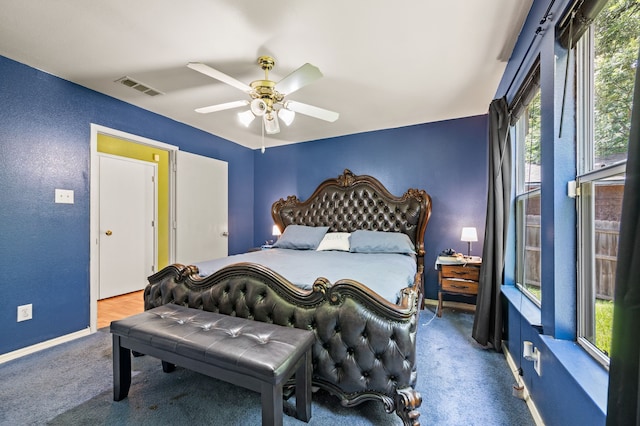 3060 Saint Nicholas Dr, Dallas, TX 75233 - bedroom with a ceiling fan and carpet flooring