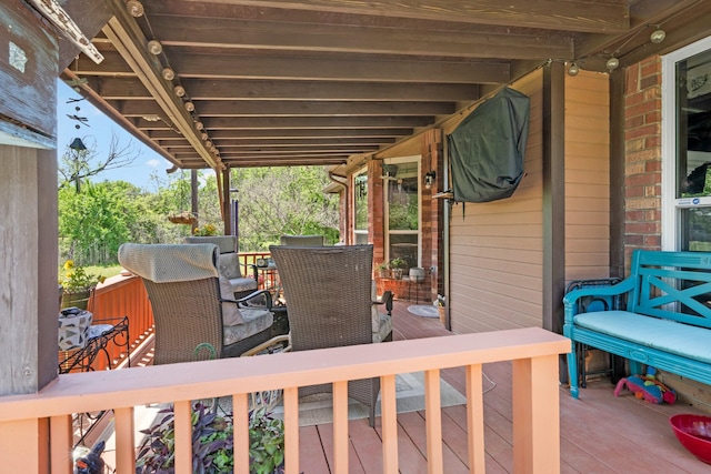 3901 Woodside Dr, Arlington, TX 76016 - view of wooden deck