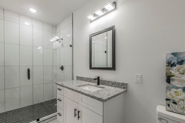 407 Dubois Ave, Dallas, TX 75203 - full bathroom featuring a shower stall and vanity