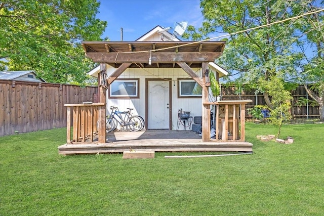1701 Prairie Creek Ct, Garland, TX 75040 - view of outdoor structure with a fenced backyard