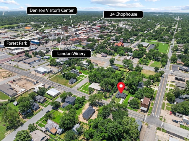 409 N Houston Ave, Denison, TX 75021 - aerial view of property's location