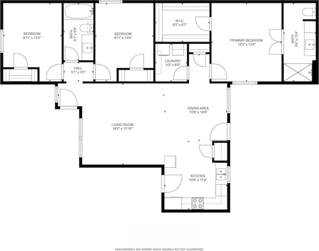 409 N Houston Ave, Denison, TX 75021 - view of property floor plan