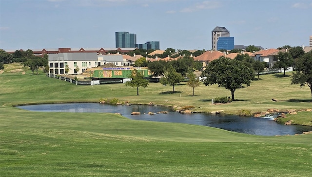 350 O Connor Ridge Blvd Unit 12, Irving, TX 75038 - view of community with golf course view, a water view, and a lawn
