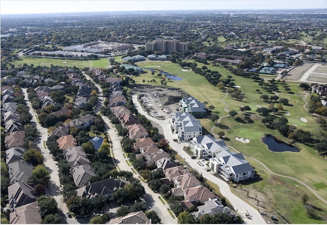 350 O Connor Ridge Blvd Unit 12, Irving, TX 75038 - aerial view of property's location with a local golf course, a large body of water, and nearby suburban area