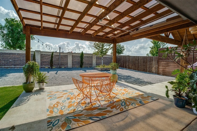 436 Buckeye Ave, Princeton, TX 75407 - fenced backyard featuring a patio and a pergola