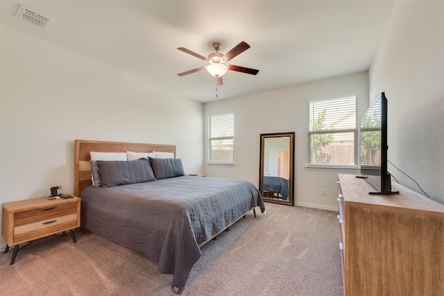 627 Beltrand Ln, Fate, TX 75087 - bedroom featuring light colored carpet and ceiling fan