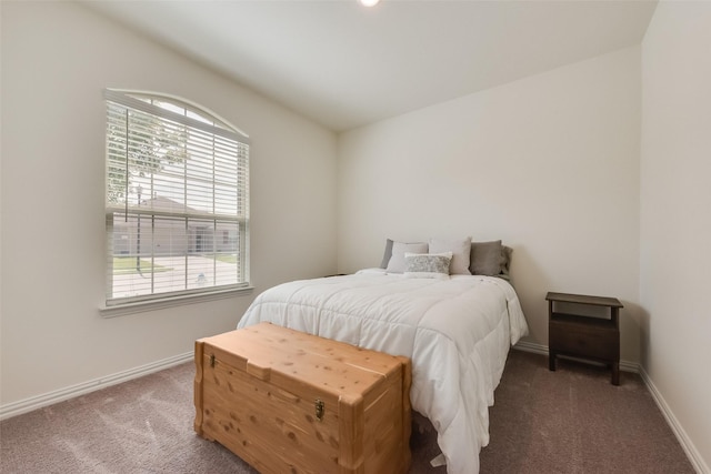 627 Beltrand Ln, Fate, TX 75087 - bedroom featuring carpet flooring, multiple windows, and lofted ceiling