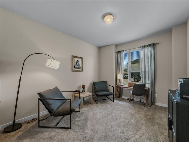 413 Coyote Creek Dr, Lavon, TX 75166 - living area with carpet and baseboards