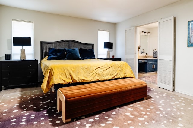 2304 Wakeforest Ct, Arlington, TX 76012 - bedroom featuring multiple windows and connected bathroom