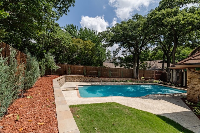 2304 Wakeforest Ct, Arlington, TX 76012 - view of swimming pool featuring a fenced backyard and a patio