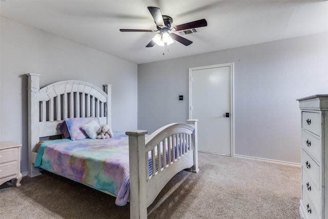 412 Paradise Canyon Cir, Paradise, TX 76073 - carpeted bedroom featuring ceiling fan and baseboards
