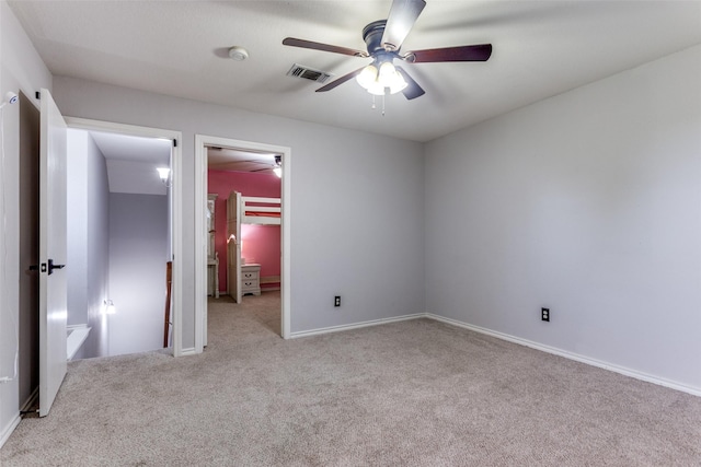 412 Paradise Canyon Cir, Paradise, TX 76073 - unfurnished bedroom with carpet flooring, a spacious closet, a closet, and a ceiling fan