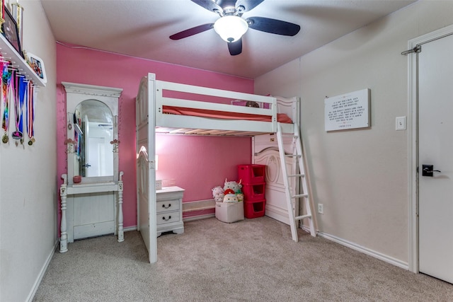 412 Paradise Canyon Cir, Paradise, TX 76073 - carpeted bedroom featuring ceiling fan and baseboards