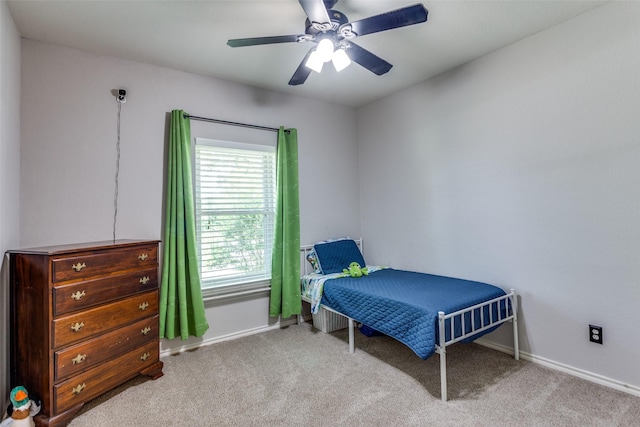 412 Paradise Canyon Cir, Paradise, TX 76073 - carpeted bedroom featuring baseboards and ceiling fan