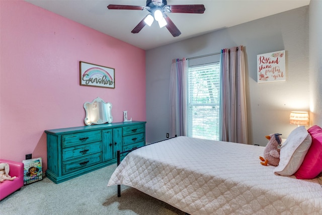 412 Paradise Canyon Cir, Paradise, TX 76073 - carpeted bedroom featuring ceiling fan