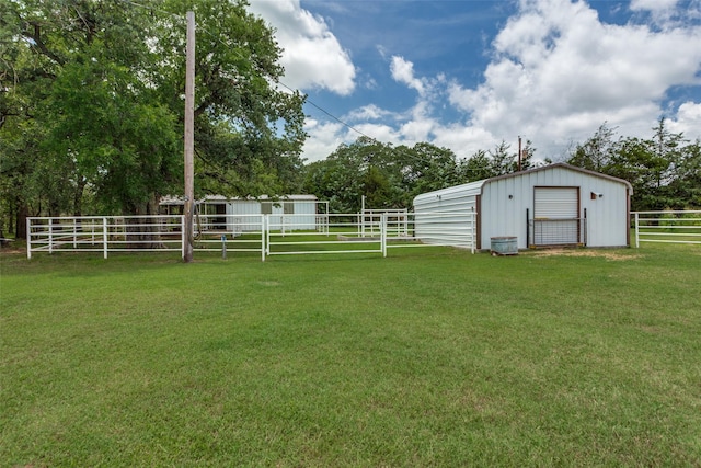 412 Paradise Canyon Cir, Paradise, TX 76073 - view of yard with an outbuilding and a detached garage