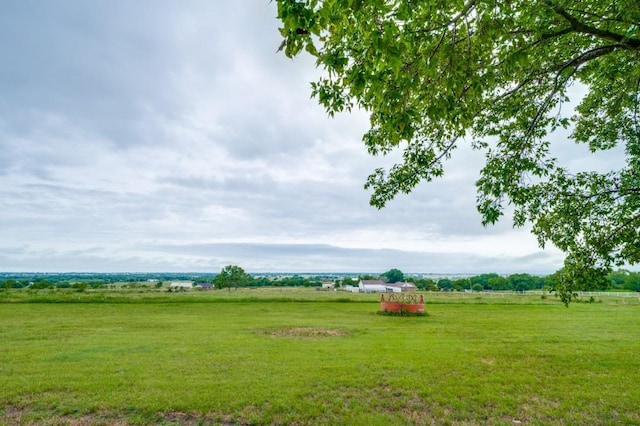 12869 Fm 1385, Pilot Point, TX 76258 - view of green lawn featuring a view of countryside