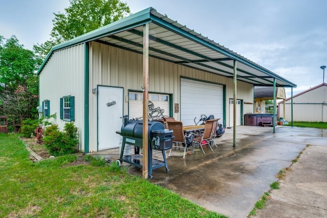 12869 Fm 1385, Pilot Point, TX 76258 - view of outbuilding featuring a hot tub