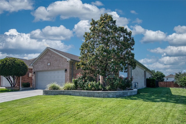 12953 Hurricane Ln, Fort Worth, TX 76244 - view of front facade featuring brick siding, an attached garage, and driveway