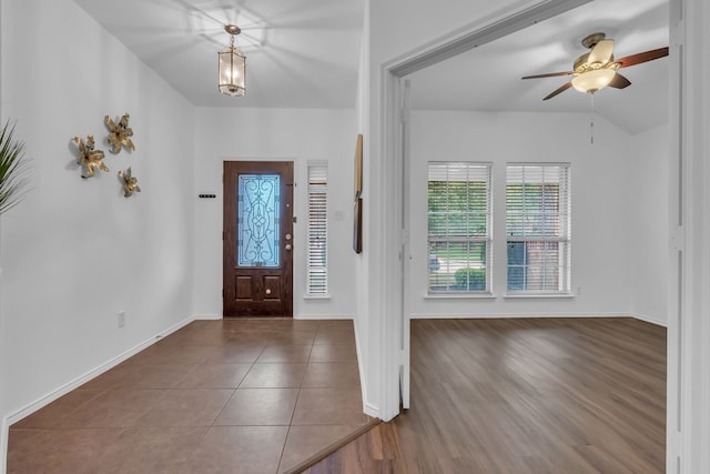 9700 Mulligan Dr, Mckinney, TX 75072 - entrance foyer featuring a ceiling fan and tile patterned floors