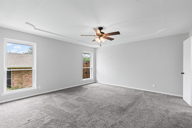 6767 Winifred Dr, Fort Worth, TX 76133 - spare room featuring a ceiling fan and carpet