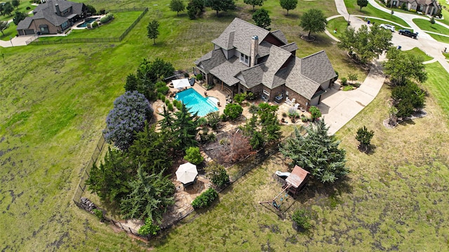 105 Lavender Pl, Mclendon Chisholm, TX 75032 - aerial view of property and surrounding area featuring a pool