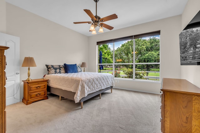 1651 Meadows Ave, Lantana, TX 76226 - bedroom featuring light carpet and ceiling fan