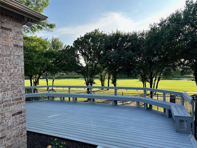 1651 Meadows Ave, Lantana, TX 76226 - deck featuring a lawn