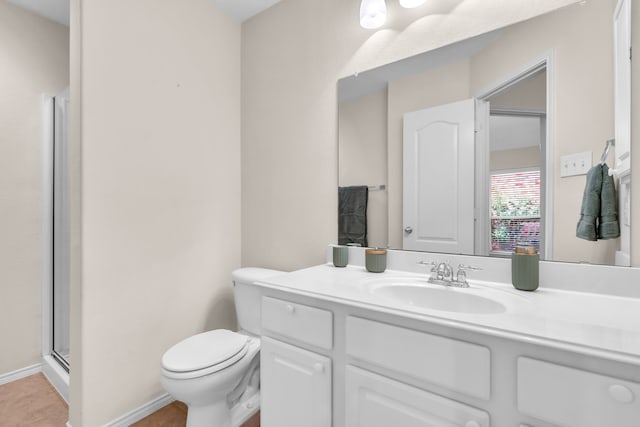1651 Meadows Ave, Lantana, TX 76226 - full bathroom featuring vanity and a shower stall