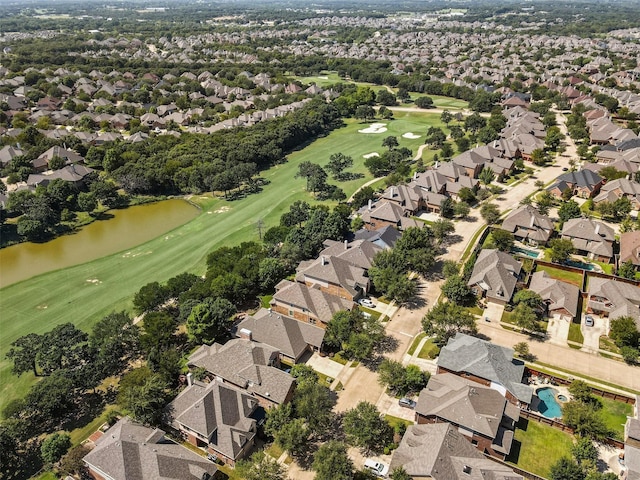 1651 Meadows Ave, Lantana, TX 76226 - aerial overview of property's location with nearby suburban area and a local golf course