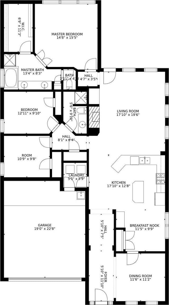 1651 Meadows Ave, Lantana, TX 76226 - view of floor plan / room layout
