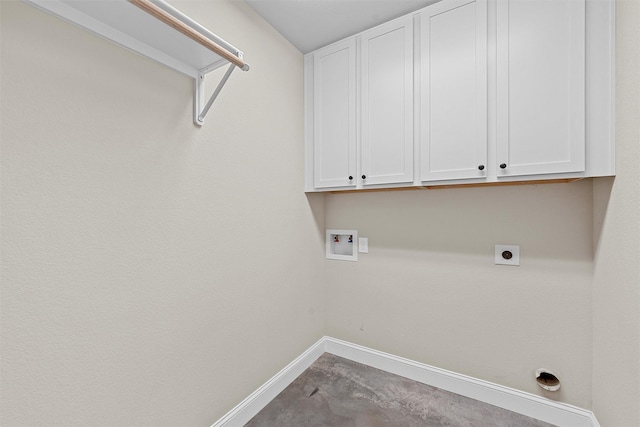 5500 Black Horse, Waco, TX 76708 - laundry room featuring hookup for a washing machine, cabinet space, and hookup for an electric dryer