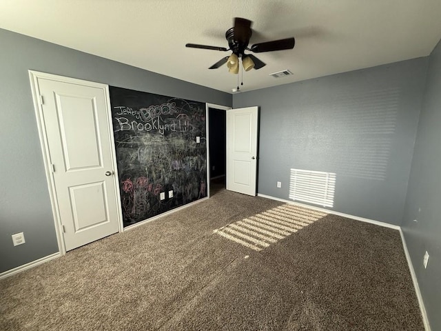 312 Wagon Wheel Dr, Josephine, TX 75189 - unfurnished bedroom featuring carpet and a ceiling fan