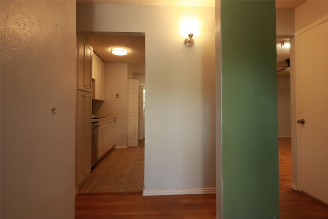 517 Annapolis Dr, Fort Worth, TX 76108 - hallway with light wood-style flooring and baseboards