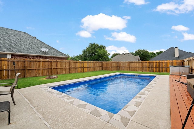 8534 Pebblebrook Dr, Frisco, TX 75034 - view of pool with a fenced backyard and a patio