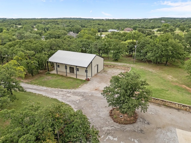 101 Goldfinch Ln, Weatherford, TX 76088 - view from above of property featuring a heavily wooded area