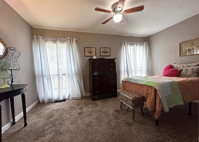 1325 W Chestnut St, Denison, TX 75020 - bedroom featuring carpet floors and a ceiling fan