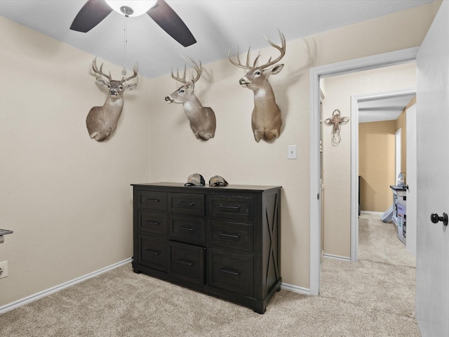 2012 Mobile Dr, Ennis, TX 75119 - detailed view of carpet and a ceiling fan