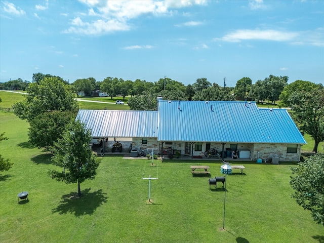 239 Valek Rd, Ennis, TX 75119 - surrounding community with a lawn and view of scattered trees