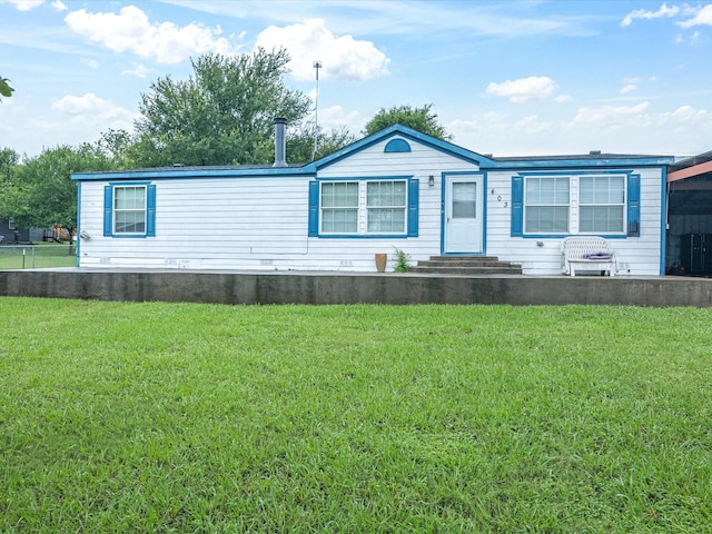 403 SE County Road 3048c, Corsicana, TX 75109 - manufactured / mobile home featuring a front lawn and entry steps