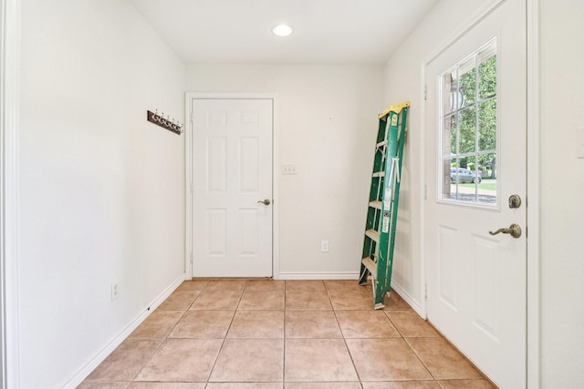 8502 Linden Ct, Granbury, TX 76049 - entrance foyer featuring light tile patterned floors and recessed lighting