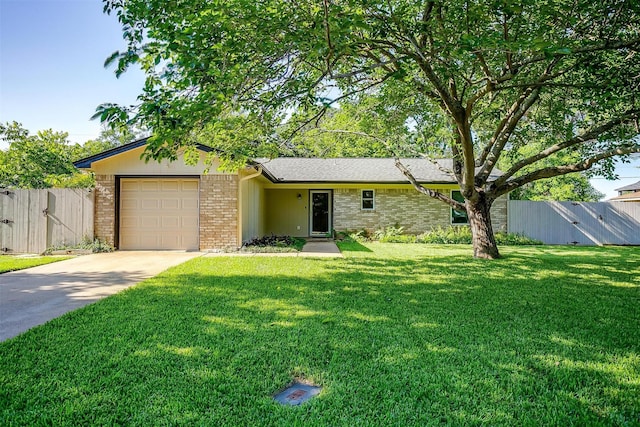 221 Sierra Dr, Joshua, TX 76058 - ranch-style home featuring driveway, an attached garage, brick siding, and a gate