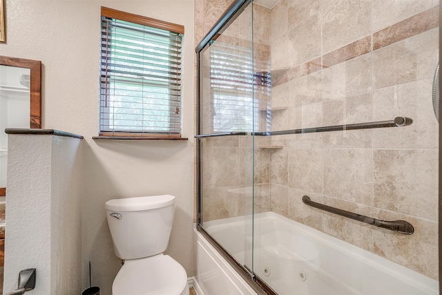 221 Sierra Dr, Joshua, TX 76058 - bathroom with a combined bath / shower with jetted tub and toilet