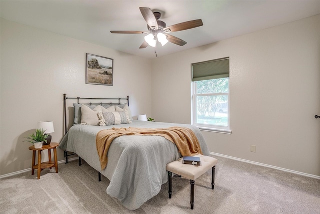 221 Sierra Dr, Joshua, TX 76058 - carpeted bedroom featuring baseboards and ceiling fan